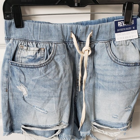 Rewash Pants - NWT: Rewash Boyfriend Jogger Shorts Vintage Reunion Super High Rise Size M